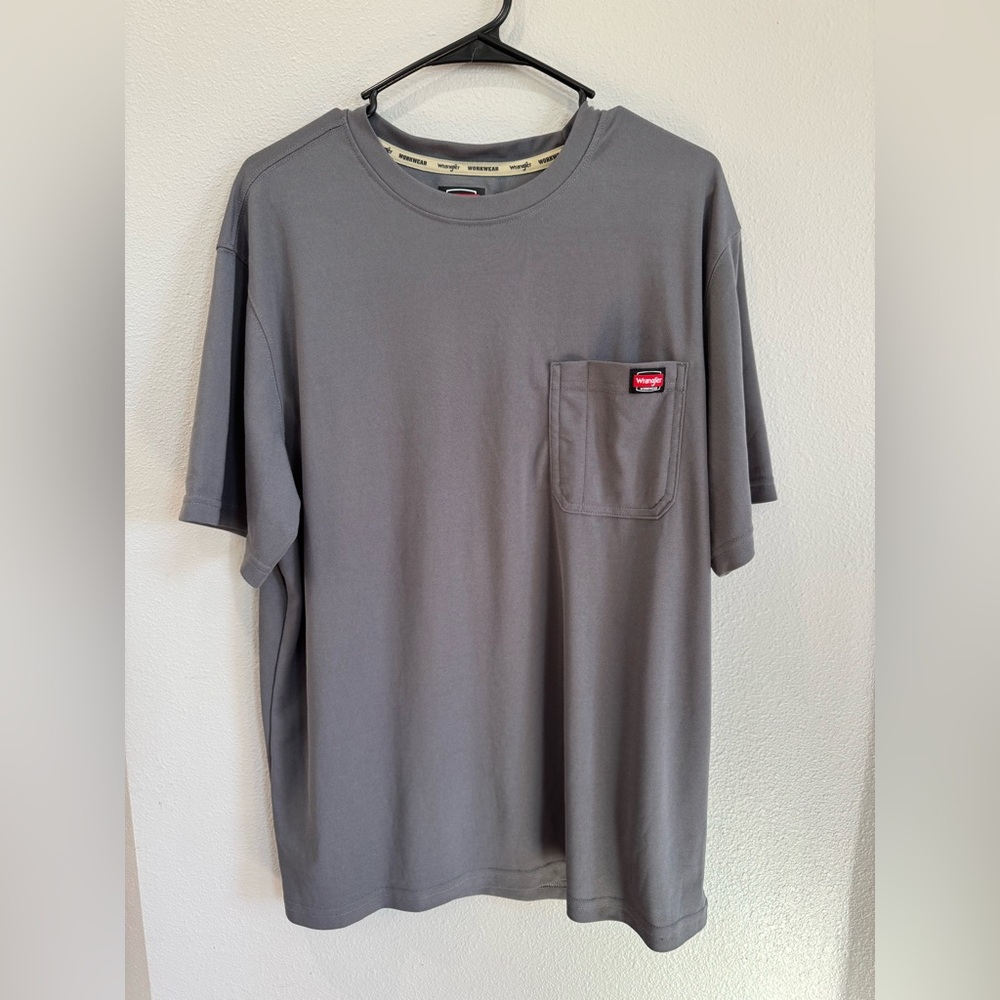 Gray Wrangler Pocket T-Shirt